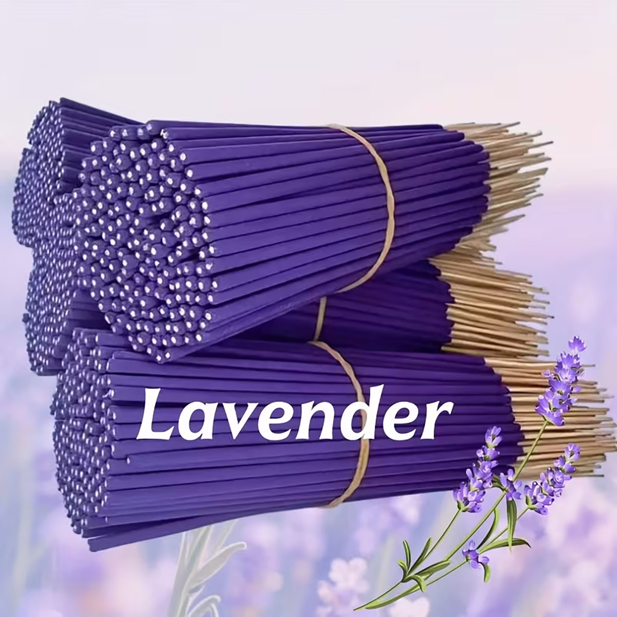 Home Fragrance Lavender - Lavendel Premium Aromatherapie wierookstokjes, 8 stuks.