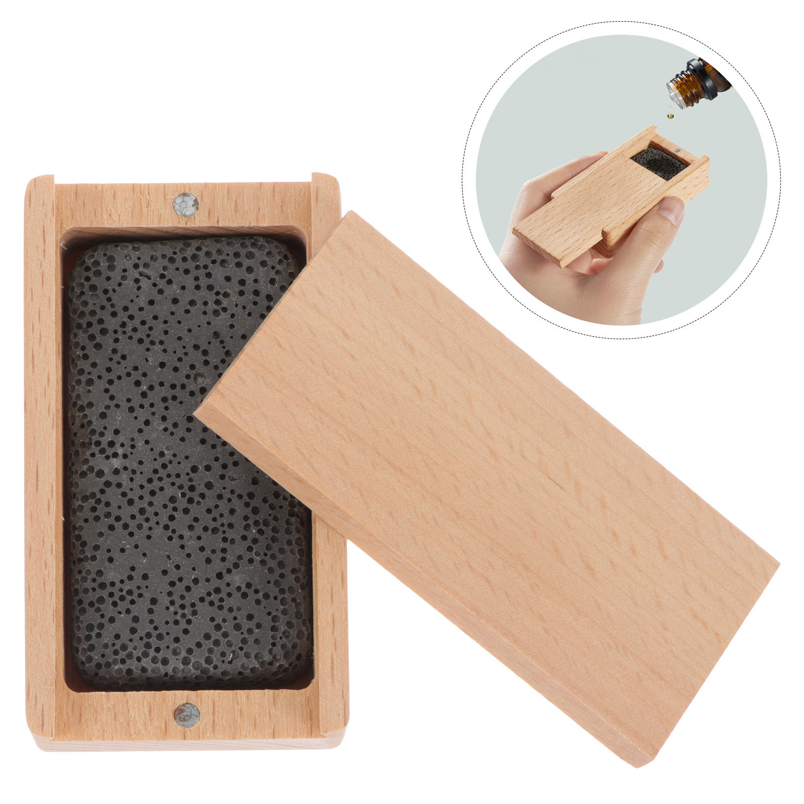 Home Fragrance Leather Diffuser - 1Set Beukenhouten Diffuser Premium Essentiële Olie