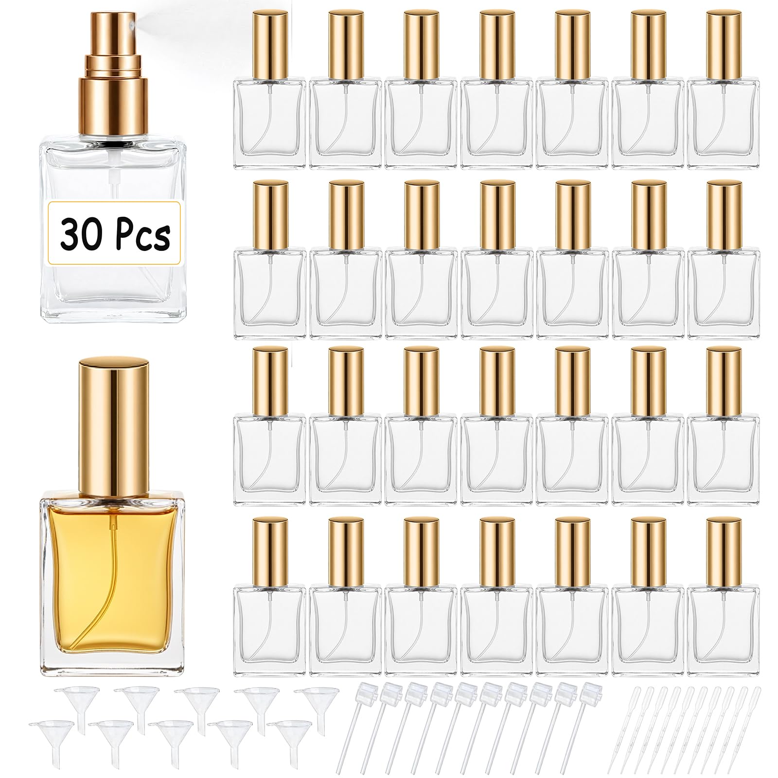 Room Spray Bottle - Hoge kwaliteit 30 15ml glazen parfumspuitflessen