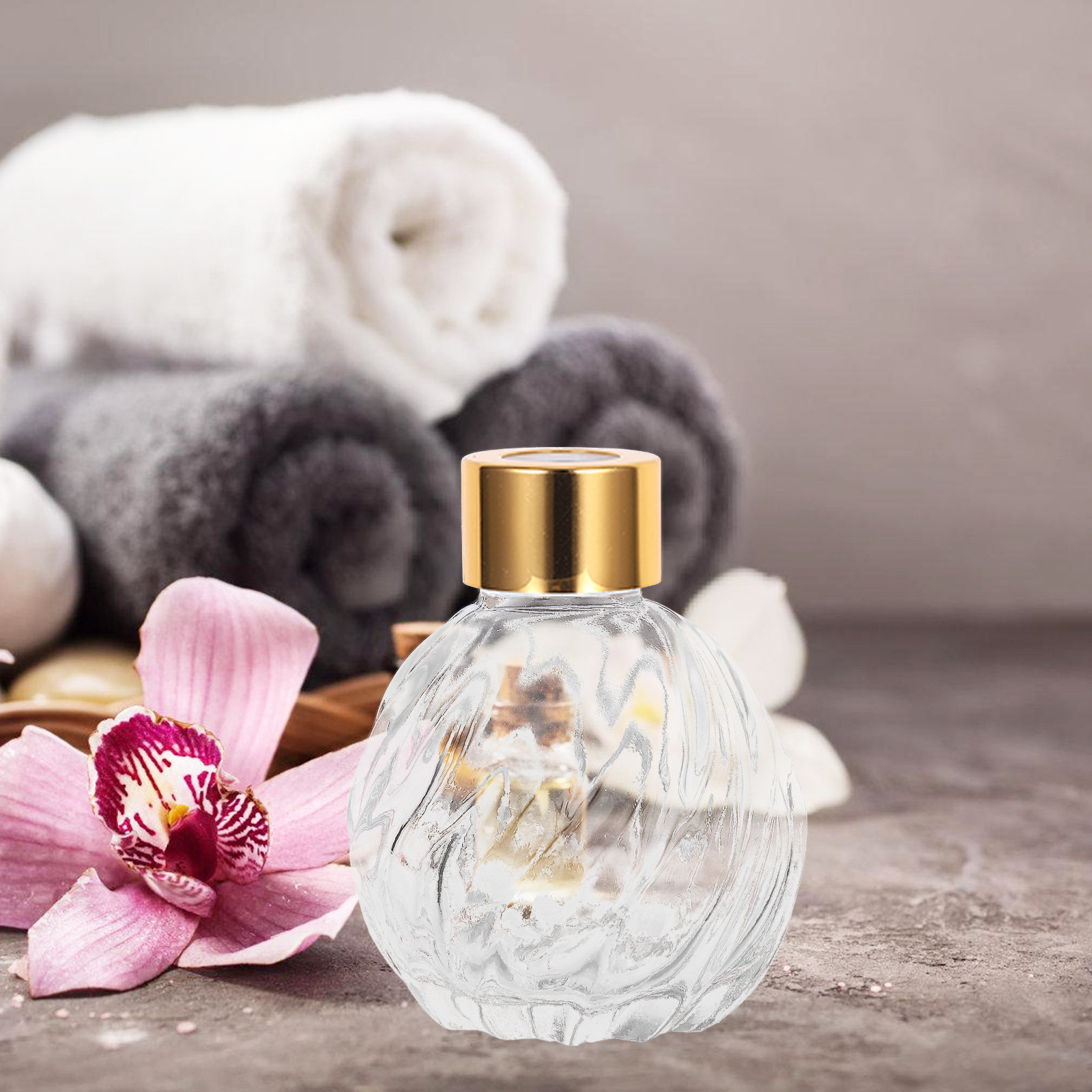 Home Fragrance Leather Diffuser - 2 Stuks 100Ml Helder Glas Vintage