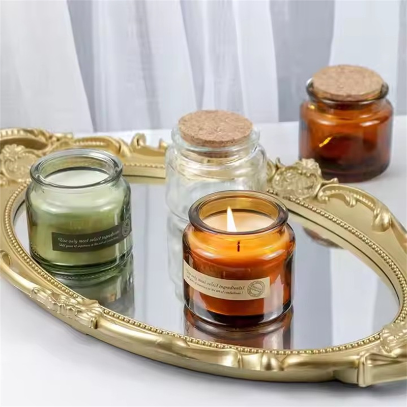 Amber Jar Candle - 60 Stuks Diy Kaars Glazen Bekers