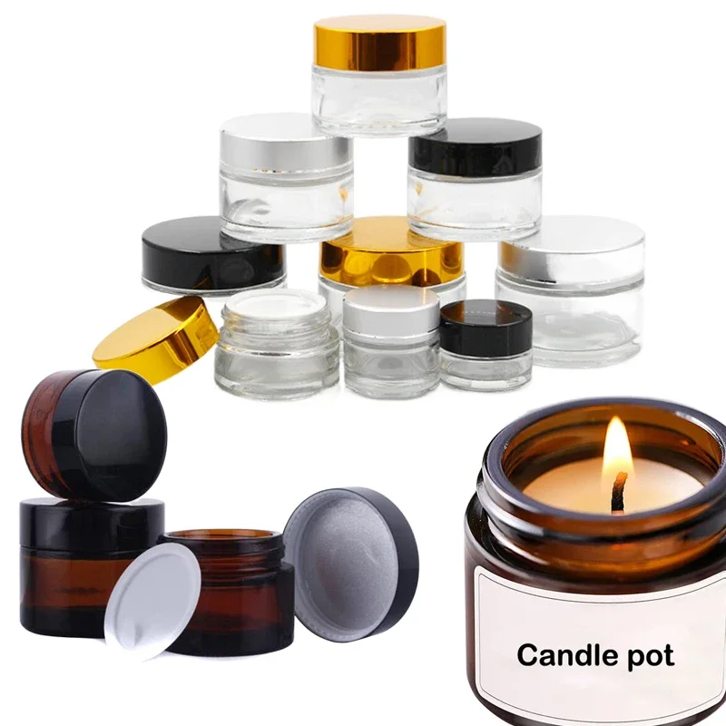 Amber Jar Candle - 5 stuks 5g-100g mini amberkleurige ronde
