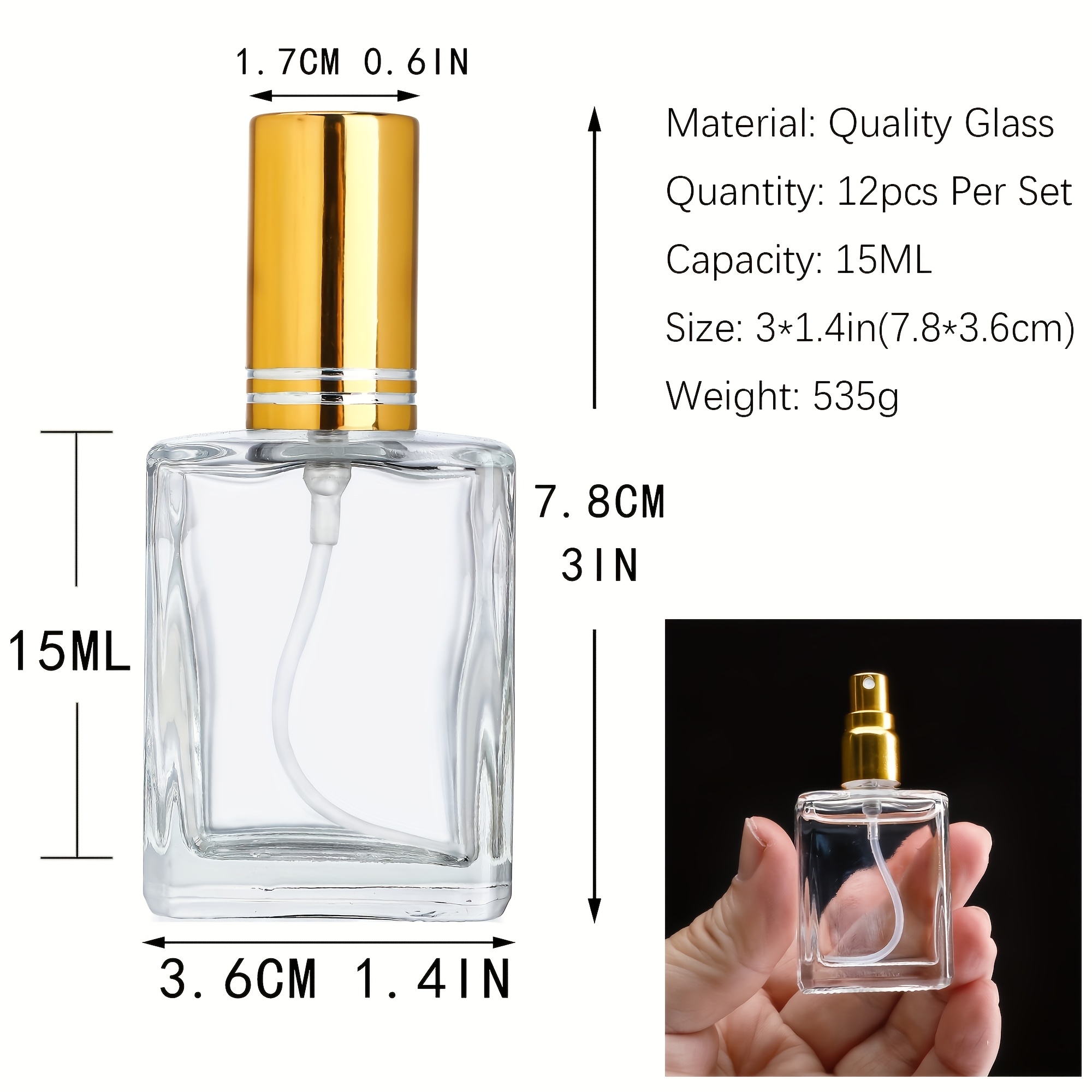 12 stuks + 6 accessoires 15 ml - Room Spray Bottle recensie en prijs