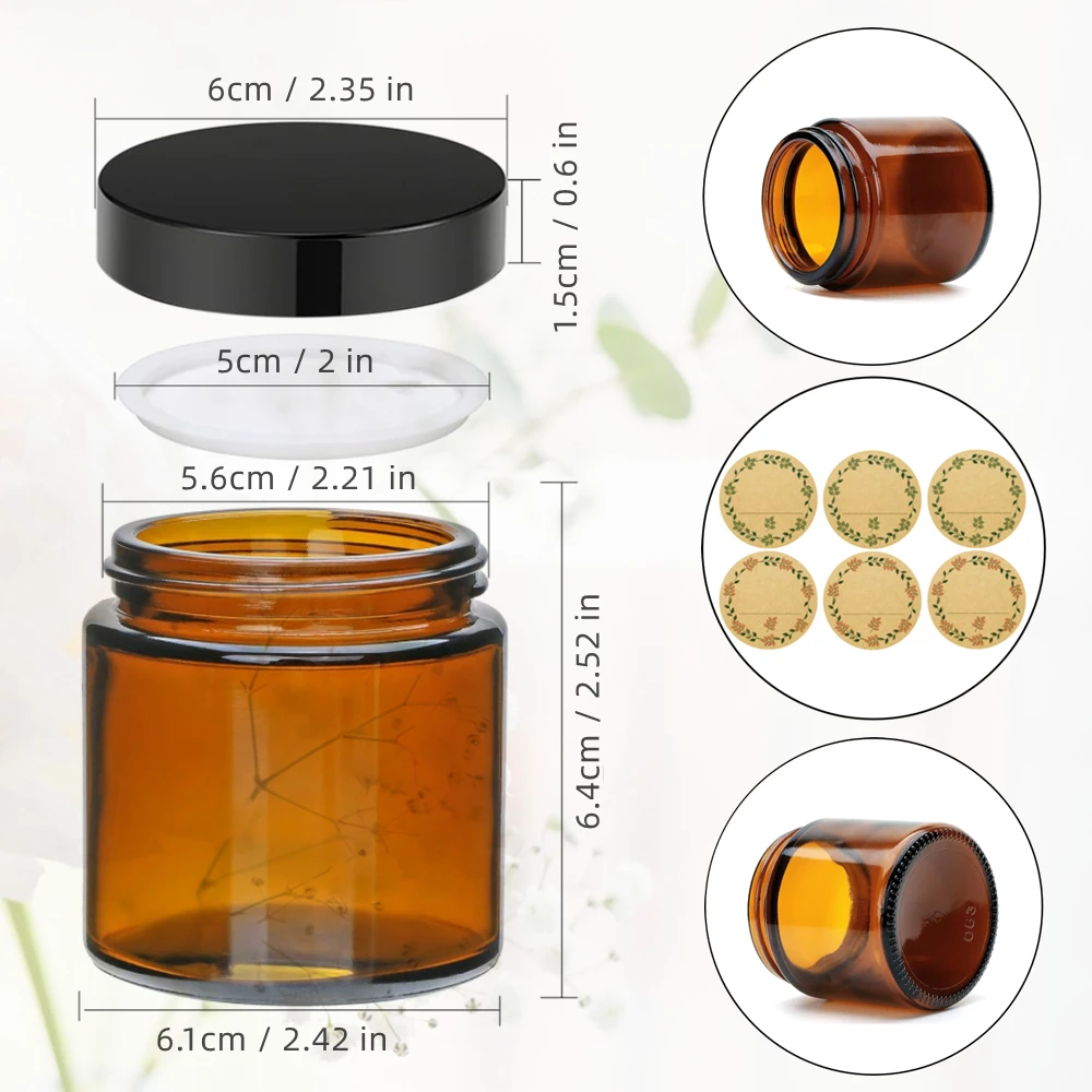 Glazen kaarsenpotjes, 4oz ambe - Amber Jar Candle recensie en prijs