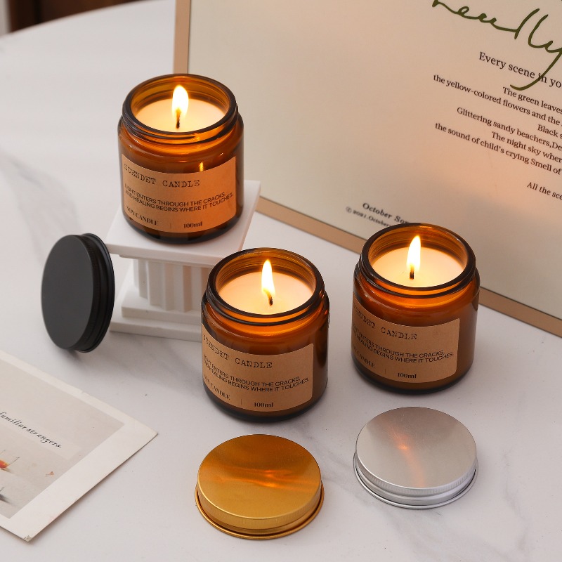 Amber glazen pot sojawas geurk - Amber Jar Candle recensie en prijs