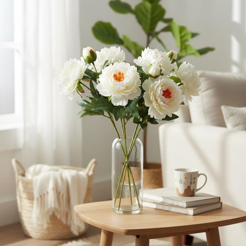 4 stuks gesimuleerde pioenroze - Home Fragrance Edg recensie en prijs