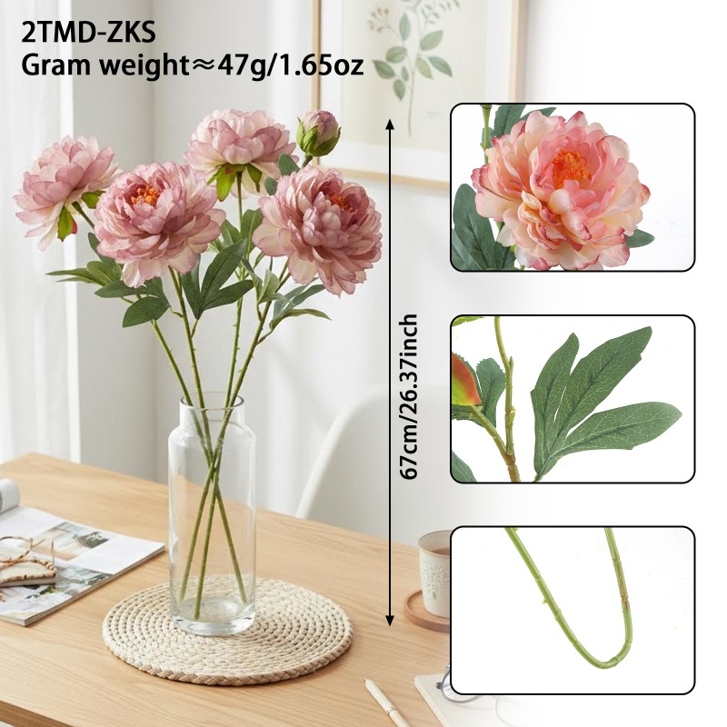 4 stuks gesimuleerde pioenroze - Home Fragrance Edg recensie en prijs